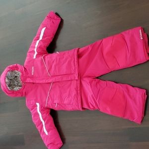 Snow jacket and bib, 4T, pink